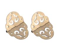 PACKOVE Cerniere in Ottone senza e Non Si Bloccano 2 Design Traforato per Scatole in Legno e Mobili per in Legno
