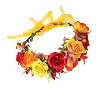 PACKOVE Chiesa rosa in pile fascia Nozze accessori per da sposa per le spose copricapo femminile Essere Coparino floreale Banca per matrimoni femminili copricapo di fiori tessuto