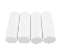 PACKOVE Cilindri di Schiuma Bianca 15 Cm Set da 4 Pezzi, Tubi in Polistirene Durevoli per Modellare e Intagliare, Materiale Artigianale per attività Creative e Didattiche
