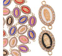 PACKOVE Ciondoli Fai da Te a Forma di Maria in Lega, Set da 24 Pezzi per Creazione Gioielli, Accessori Bigiotteria per Bracciali e Collane, Decorazioni Artigianali per Regali e Hobby