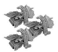 PACKOVE Clip per Visiera Auto Argento 3 Pezzi in Lega Design Elegante e Multifunzionale per Viaggio e Guida Sicura, Accessorio per Giovani Conducenti