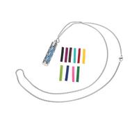 PACKOVE Collana Diffusore Inossidabile Pendente Aromaterapia Cilindrico con Design Hollow con Pastiglie Assorbenti per