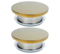 PACKOVE Coperchio Filtro Silicone Brocca e Inossidabile per in 2 Fine e Due Uscite Resistente per Tè e Acqua Quotidiano