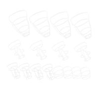 PACKOVE Copertura Rete per Bottiglie Plastica Riutilizzabili per Infusione, 20 Pezzi, Bottiglia, Plastico Bianco, Capacità 500ml e 250ml, Ideale per Clinica e Ospedale