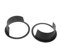 PACKOVE Coperture Impermeabili per Altoparlanti Stereo Auto 8 Pollici, Set 2 Pezzi in Plastica Nera Resistente alle Intemperie, Protezione per Altoparlanti Portiera Auto per Uso Esterno