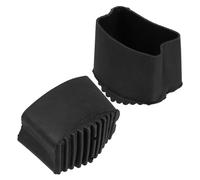 PACKOVE Copri Piedi Scala in Gomma Nera per Scala Pieghevole Design Spesso e Compatto Confezione da 2 Pezzi