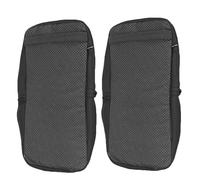 PACKOVE Copricuscini per Ginocchio in Memory Foam Nero 2 Pezzi Contorni Ergonomici in Poliestere per Riabilitazione e Ospedale su Scooter e Roller