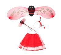 PACKOVE Costume Coccinella con e Gonna Tutù Leggero e Resistente per Feste Cosplay e Halloween