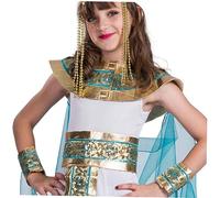 PACKOVE Costume Cosplay Egiziana per Taglia Accessori per Ruolo Creativo e Resistente