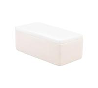 PACKOVE Crogiolo in Ossido di Alluminio Beige con Coperchio Stile Arca per Fusione Metalli e Ricerca Scientifica, Resistenza ad Acidi e Riscaldamento Uniforme