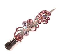 PACKOVE Crystal Duckbill Hair Clip Fermaglio Per Senza Piega Scoppi Accessori Per Anatra Bobby Molletta Per Da Donna Bride Hair Clip Metallo Rosso