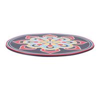 PACKOVE Cuscino Arrotondato per Ciotola Sonora Tibetana a Tema Religioso Tappetino Decorativo Mandala Grande Liscio Supporto Pratico per Meditazione e Strumenti Rituali Buddisti