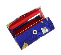 PACKOVE Custodia Rossetto in Seta Ricamata a Mano Con Specchio, Piccola Borsa Per Cosmetici Vintage Portatile, Organizer Da Viaggio Per Rossetti e Gioielli, Pochette Floreale Per Ragazze