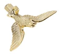 PACKOVE Decorazione per Bandiera a Forma di Aquila in Plastica Oro, Resistente per Giardino Esterno, Previene L'avvolgimento della Bandiera, Sostituisce la Testa del Palo Rotta