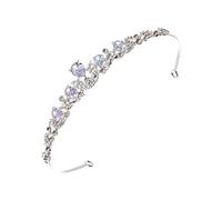 PACKOVE di diamanti flash Accessori Tiara di matrimonio Nozze quinceanera Diademi coroncina sposa copricapo di strass della sposa corone nuziali Tiara da sposa lega Argento