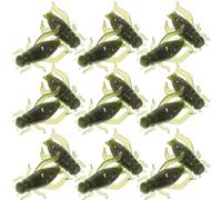 PACKOVE Esche da Pesca Riutilizzabili Morbide 20 Pezzi Colore Verde, Esche Artificiali Leggere per Pesca in Laghi e Fiumi, Attrattive Pezzi Anti-Luce per Pescatori Sportivi