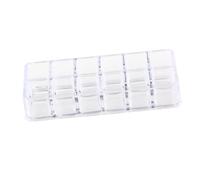 PACKOVE Espositore per Rossetti e Cosmetici in Acrilico Trasparente 12 Scomparti, Porta Cosmetici Compatto 17x6x4,5 Cm per Organizzazione Make-up Professionale e Domestica
