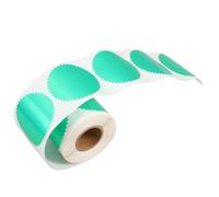 PACKOVE Etichette Adesive Goffrate Bordo Smerlato 250 Pezzi, Sigilli Notarili Verdi per Certificati, Adesivi Sigillanti per Buste, Timbri di Sicurezza per Progetti Formali e Scrapbooking