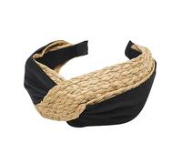 PACKOVE Fascia Larga Per Capelli in Raffia Incrociata Accessorio Leggero e Confortevole Cerchietto Moda Femminile Tutti Gli Stili Elegante Per Donna