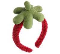 PACKOVE Fascia per capelli alla fragola, fascia larga per capelli alla fragola, divertente berretto come accessorio per foto fascia per lavare il viso, elastico per capelli tiara spa