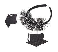 PACKOVE Fascia Per Cappello Da Dottore Fasce Per La Testa Cappello Da Maestro Cappelli Di Laurea Archetto Con Inserto Per Berretto Di Laurea Alunno Saluto Silver