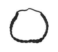 PACKOVE Fascia Per Chioma Intrecciata Elastica Nera, Fascia Alla Moda Per Donna e Ragazza, Accessorio Regolabile Per Servizi Fotografici e Occasioni Speciali