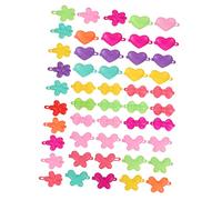 PACKOVE Fermagli per per 50 Pezzi Accessori Colorati in Design Carino per Ragazze Fermagli Decorativi per Compleanni e Speciali