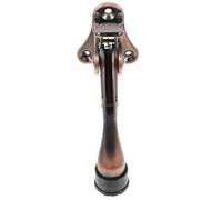 PACKOVE Fermaporta Kickdown in Metallo Rosso Antico Fermaporta di Sicurezza a Pedale per Pavimento per Uso Domestico Ufficio e Negozio Protezione per Porte e Pareti