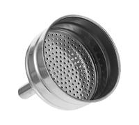 PACKOVE Filtro per Caffè a Forma Conica in Acciaio Inox 304 Riutilizzabile per Moka 4 Tazze, Cestello a Rete Fori Multipli per Preparazione Espresso, Accessorio per Macchina da Caffè Casa