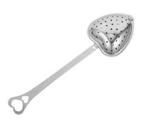PACKOVE Filtro per Tè Infusore per Tè a Forma di Cuore in Inossidabile Comodo ed Efficiente Colore Argento per Anziani e Insegnanti