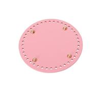 PACKOVE Fondo Rotondo in Pelle Sintetica Pu per Borsa Uncinetto 14 Cm 4 Chiodi, Materiale Pratico per Realizzazione Borse Fai da Te e Cucito Elegante
