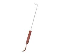 PACKOVE Forchettone con Manico in Legno in Inossidabile per Barbecue Facile da Trasportare, per Girare Barbecue All'aperto