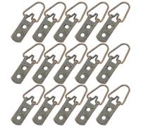 PACKOVE Ganci a Doppio per Montaggio in Ottone Set 15 per Appendere Quadri Pesanti con Viti Abbinate in Uffici e