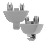 PACKOVE Ganci per Visiera Parasole Auto 2 Pezzi Clip per Supporto Aletta Parasole Interna Staffa Fissaggio Specchio da Trucco per Auto B7 Facile da Montare
