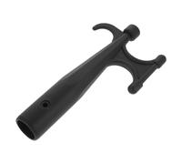 PACKOVE Gancio per Barca in Nylon Nero 25,4mm, a Doppia Testa | Accessori Barca, Uso per Ormeggio e Navigazione, Plastico Resistente, Adatto per Pesca ed Emergenze