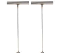 PACKOVE Gancio per Tombini Maniglia a T in Acciaio 43 Cm, Set 2 Pezzi, Utensile Multiuso per Sollevamento e Apertura Porte a Saracinesca, Attrezzo a Gancio a Molla per Uso Industriale