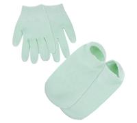 PACKOVE Guanti e Calzini Idratanti in Gel 2 Paia Riutilizzabili Per Mani e Piedi Secchi Pelle Ruvida Cura Quotidiana Antipelle Screpolata