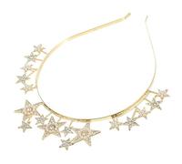 PACKOVE Headband Strass Per Donne Cerchietto Elegante Con Stella Cinque Punte Per Matrimonio Feste e Occasioni Speciali Accessorio Da Dea Per Look Chic e Raffinato