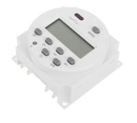 PACKOVE Interruttore Timer Programmabile 12v Dc per Controllo Carico Affidabile Display Lcd Digitale, Plastico Robusto e Programmazione Settimanale per Illuminazione Ambienti