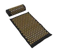 PACKOVE Kit 2 Pezzi Cuscino Massaggiante Shiatsu e Tappetino Yoga Lavabile in Cotone Abs, Tappetino Rilassante per Massaggi Corpo e Terapia Agopuntura, Leggero e Pieghevole per Benessere