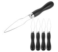 PACKOVE Kit 5 Pezzi Infilabottone Manuale Nero per Cucito, Attrezzo per Fissaggio Bottoni, Estrattore Bottoni per Anziani, Strumento Pratico per Abbottonare Camicie e Cappotti