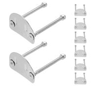 PACKOVE Kit 8 Pezzi Piastre di Supporto in Acciaio Inox per Pattini a Rotelle, Base Hardware Montaggio Bulloni e Ammortizzatore, Compatibile Pattini Drift su Strada per Uso Sportivo