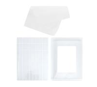 PACKOVE Kit per Torrone e Tappetino in Plastica Bianca Antiaderente 3 Teglia da Torrone e Biscotti
