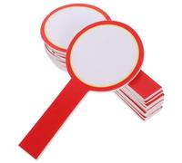 PACKOVE Lavagna Bianca Portatile 10 Pezzi, Paletta per Voto 10x20 Cm, Lavagna Pratica Cancellabile per Giudici e Segnapunti, Tavole a Mano Multiuso per Ufficio e Scuola