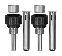 PACKOVE Manicotto per Saldatore in Acciaio Inox 6 Pezzi, Set 2 Manici per Saldatura, Accessori per Stazione di Saldatura, Sostituzione Rapida e Resistente per Uso Professionale