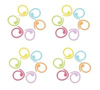 PACKOVE Marcatori per Punti in Metallo a Spirale 50 Pezzi Segnapunti ad Anello Colorati per Uncinetto e Maglieria Strumenti Portatili per Lavori Circolari Artigianali