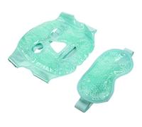 PACKOVE Maschera per Occhi Compressa Fredda e Calda in Gel Riutilizzabile Design a Pallina, Materiale Pvc e Tessuto Morbido un Comfort Ottimale Durante Sonno Colore Casuale