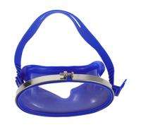 PACKOVE Maschera Subacquea Portatile per Immersioni e Pesca Occhiali da Nuoto Antiappannamento con Lente Singola in Vetro Temperato e Silicone Ergonomico Regolabile e Blu per Attività
