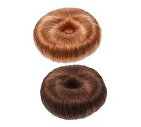 PACKOVE Modellatore Per Chignon a Ciambella 2 Pezzi, Creatore Di Chignon Per Parrucca Da Ragazza, Accessori Per Acconciature Volumizzanti, Per Matrimoni e Serate Fuori