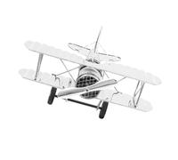 PACKOVE Modellino Ferro e Decorazione Vintage in Argento Aereo Resistente Soprammobile Unico e Creativo retrò e Non Facile da Rompere per Bar e Casa